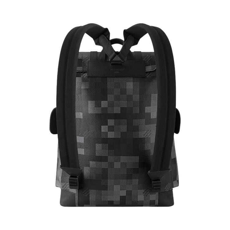 Louis Vuitton Christopher MM 'Black Damoflage Black Canvas'