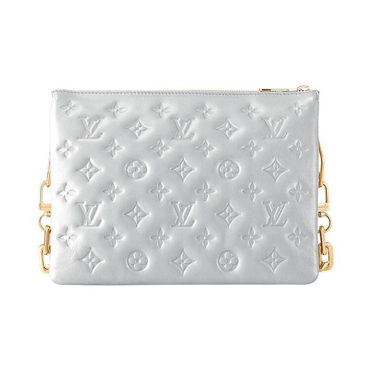 Louis Vuitton Coussin PM 'Silver Puffy Monogram Lambskin Leather'