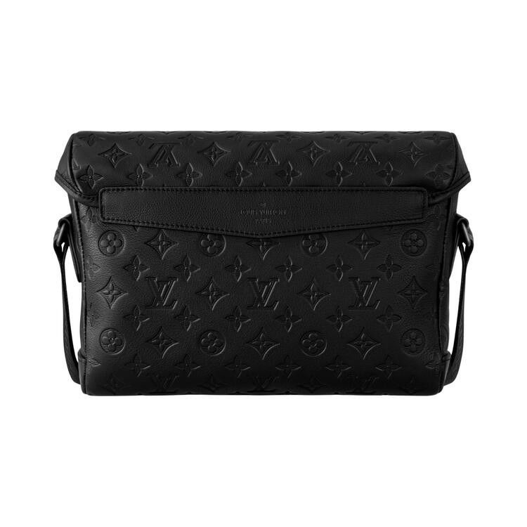Louis Vuitton Messenger Voyager Pm 'Black Monogram Shadow Calfskin Leather'