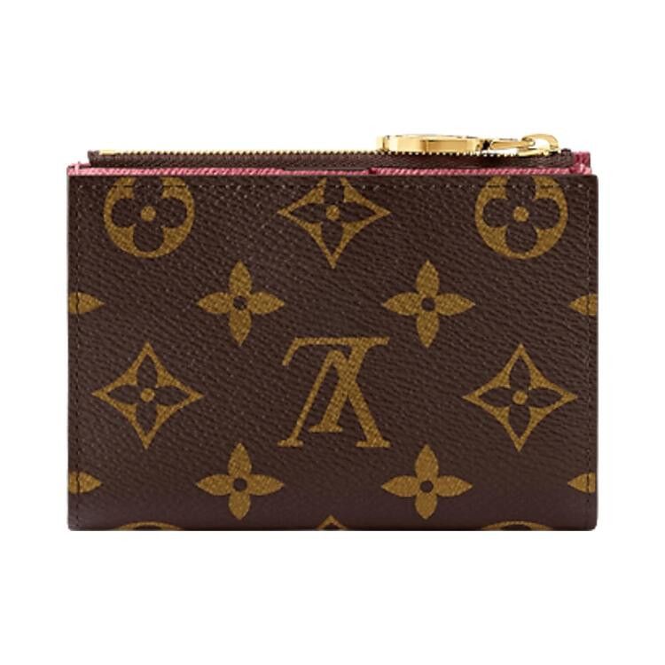 Louis Vuitton Lisa Wallet 'Brown Monogram Canvas/Eugenie Pink'