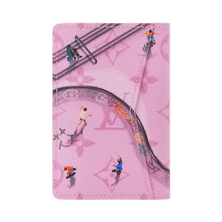 Louis Vuitton Pocket Organizer 'Skateboard Pink Monogram Canvas'