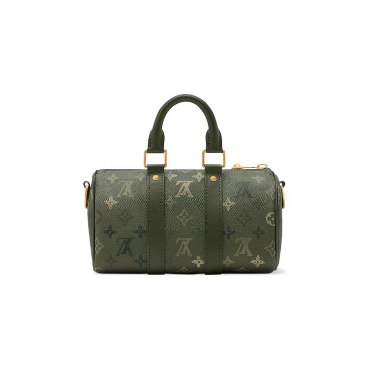 Louis Vuitton Keepall Bandoulière 25 'Khaki Green Monogram Canvas'