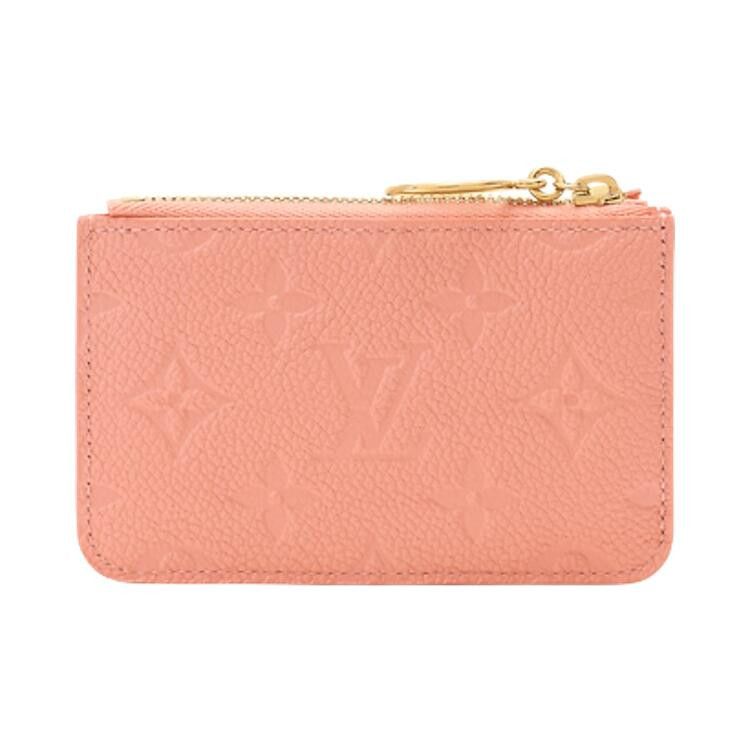 Louis Vuitton Romy Card Holder 'Peach Monogram Embossed Empreinte Cowhide Leather'