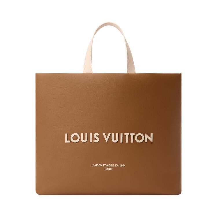 Louis Vuitton Shopper Tote MM 'Sand Cowhide Leather'