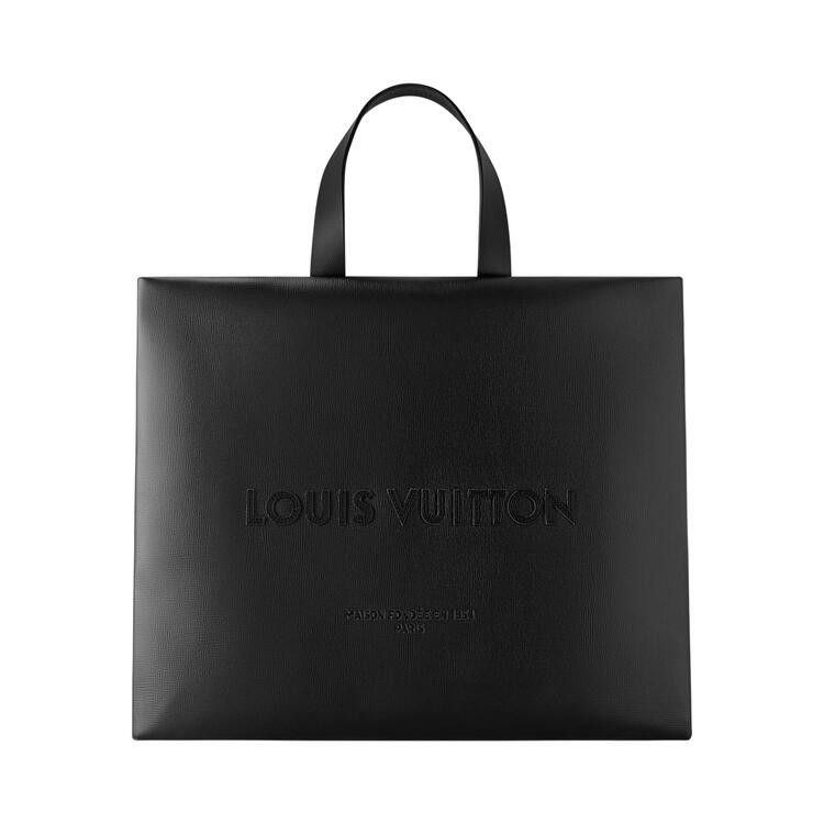 Louis Vuitton Shopper Tote MM 'Black Cowhide Leather'