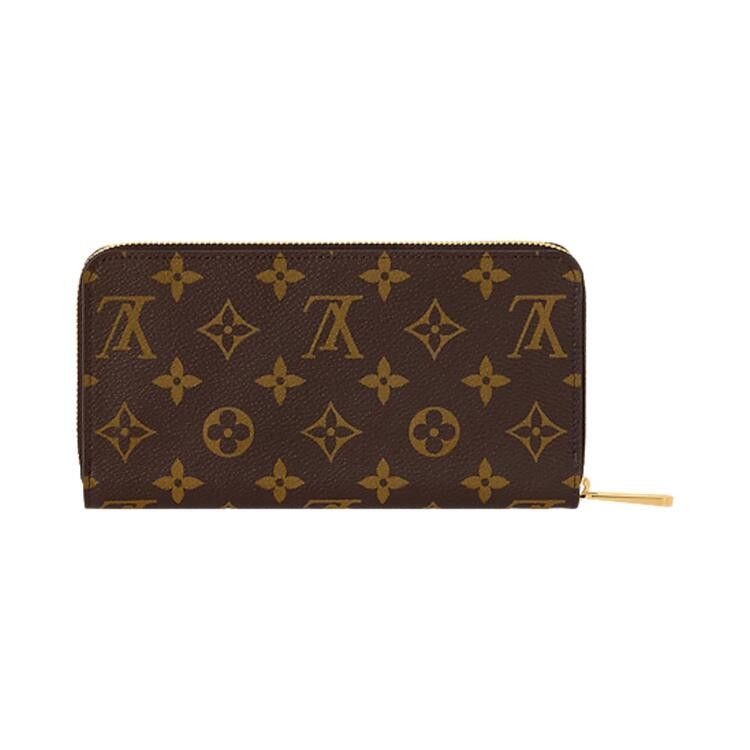 Louis Vuitton Zippy Wallet 'Brown Monogram Canvas/Fuchsia Pink'