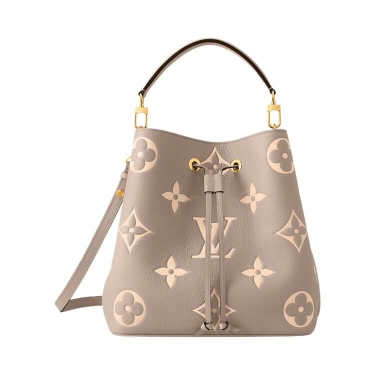 Louis Vuitton Neonoe MM 'Tourterelle Gray/Cream Monogram Embossed Empreinte Cowhide Leather'