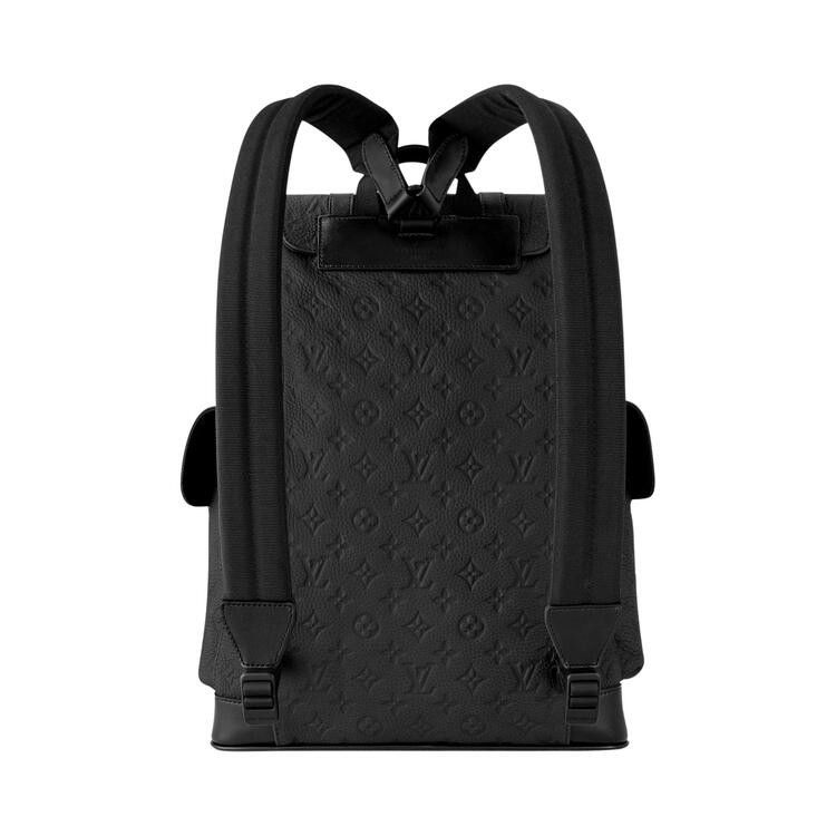 Louis Vuitton Christopher MM 'Black Embossed Taurillon Monogram Cowhide Leather'