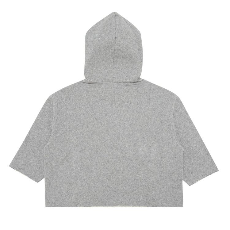 MM6 Maison Margiela Kids Hoodie 'Grey Melange/Super Pink'