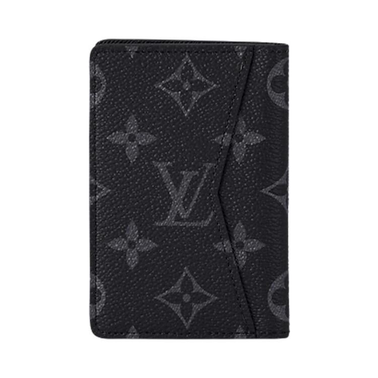 Louis Vuitton Pocket Organizer 'Black Monogram Eclipse Canvas'