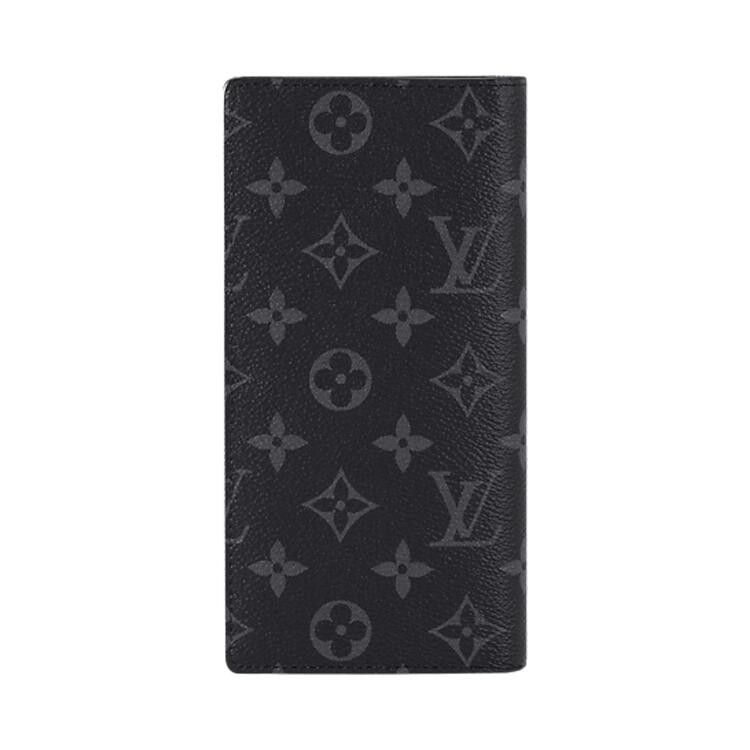 Louis Vuitton Brazza Wallet 'Black Monogram Eclipse Canvas'