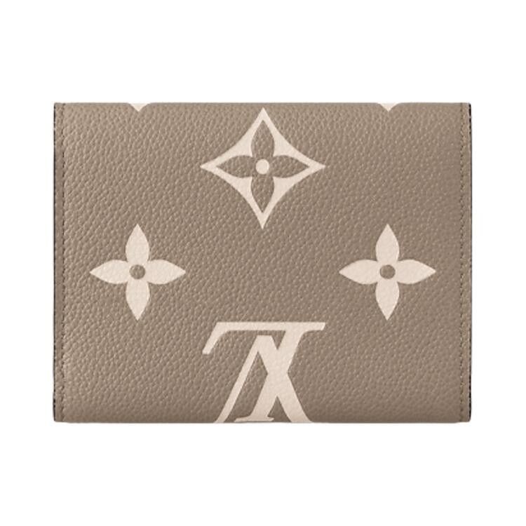 Louis Vuitton Victorine Wallet 'Tourterelle Gray/Cream Monogram Embossed Empreinte Cowhide Leather'