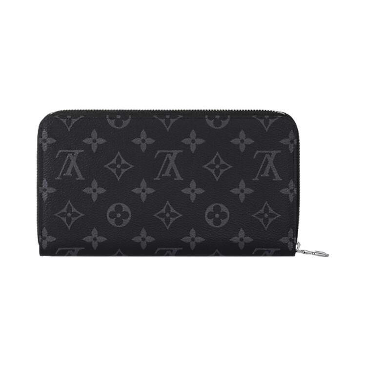 Louis Vuitton Zippy Organizer 'Black Monogram Eclipse Canvas'