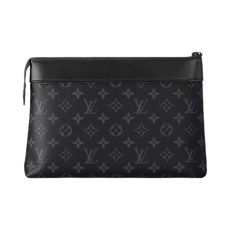 Louis Vuitton Pochette Voyage Souple 'Black Monogram Eclipse Canvas'