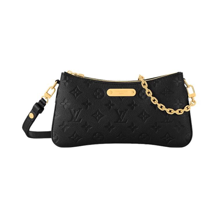 Louis Vuitton Pochette Liv 'Black Monogram Embossed Empreinte Cowhide Leather'