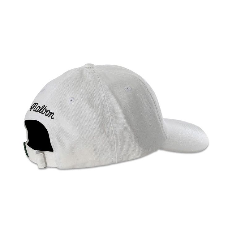 Malbon Ever Washed Twill Dad Hat 'White'