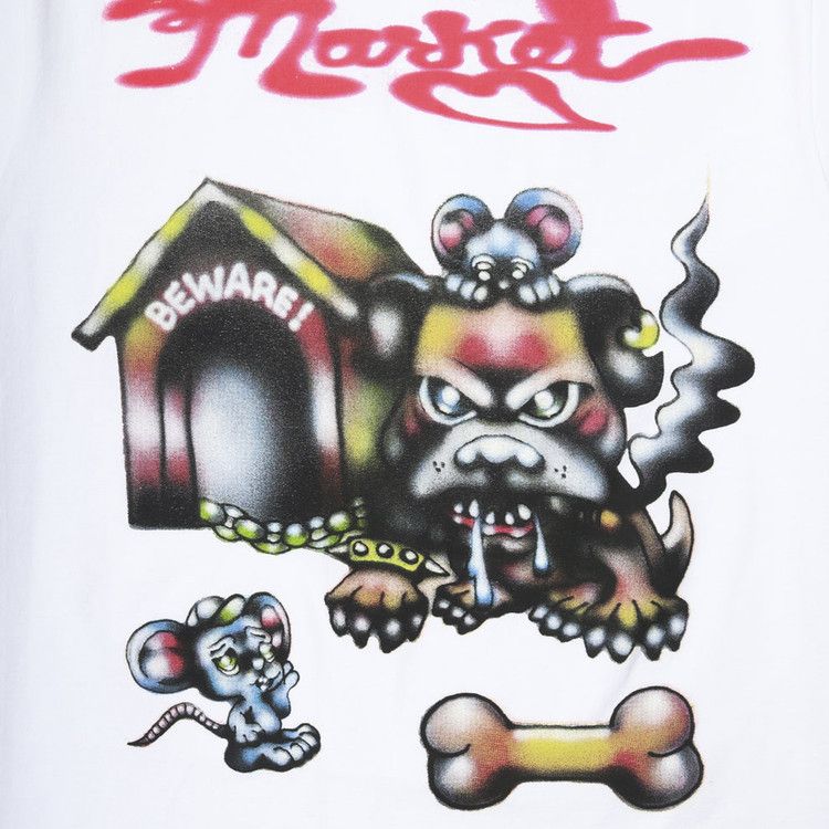 Market In The Dog House T-Shirt 'White'