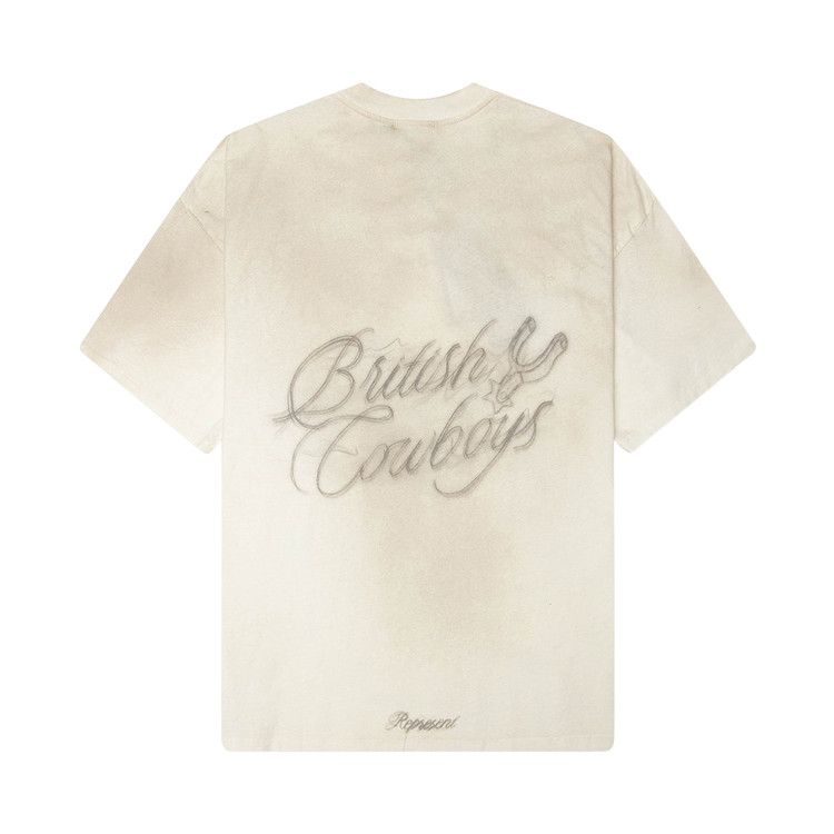 Represent Clo British Cowboys T-Shirt 'Washed Ecru'
