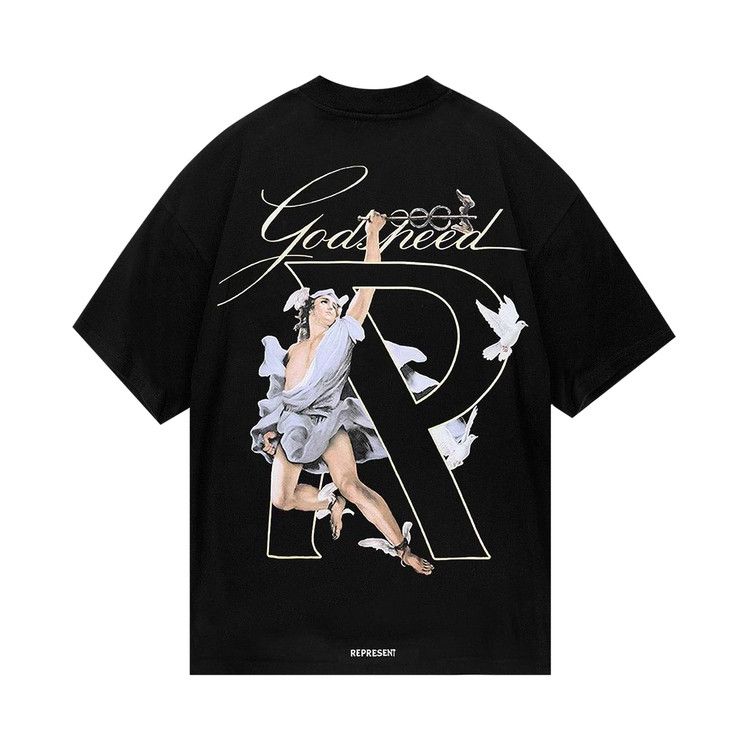Represent Clo Hermes T-Shirt 'Jet Black'
