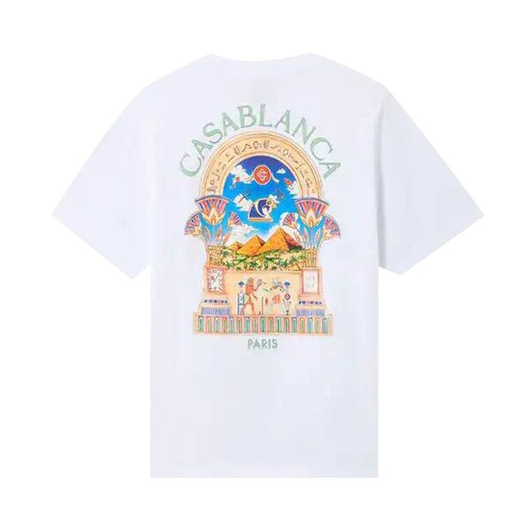 Casablanca Egyptian Arch Classic T-Shirt 'White'