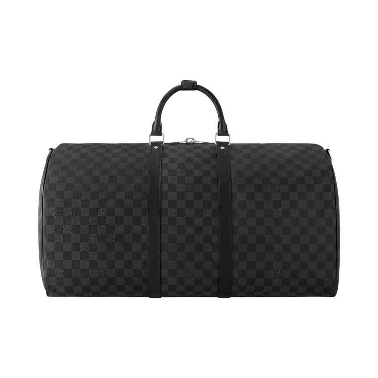 Louis Vuitton Keepall Bandoulière 55 'Black Damier Graphite Canvas'