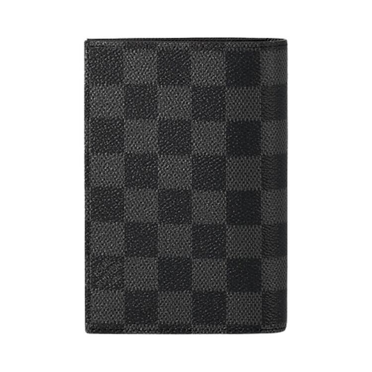 Louis Vuitton Passport Cover 'Black Damier Graphite Canvas'