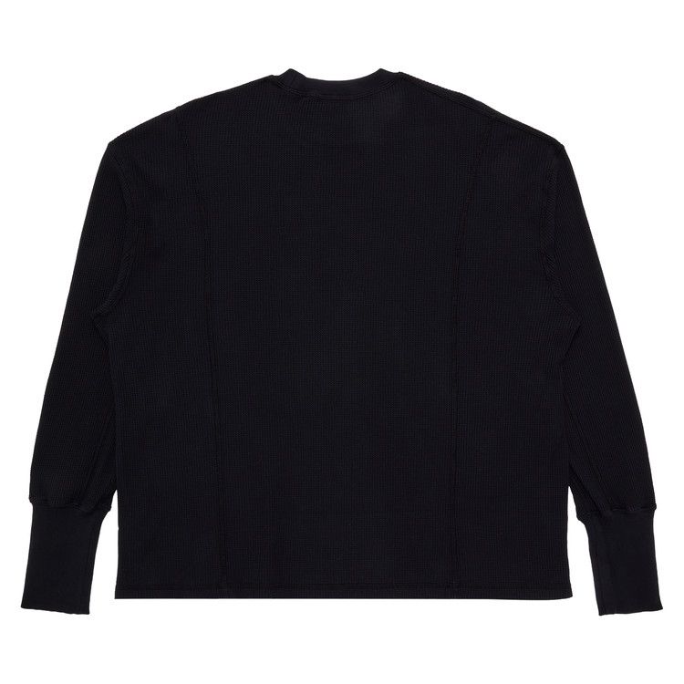 Nicholas Daley Slygo Waffle Crewneck 'Black'
