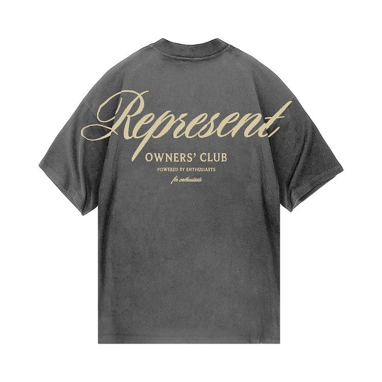 Represent Clo Owners Club Script T-Shirt 'Vintage Grey'