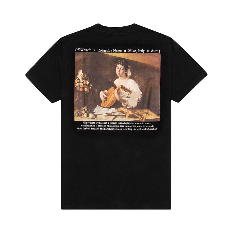 Off-White Caravaggio Lute Short-Sleeve Slim Tee 'Black'