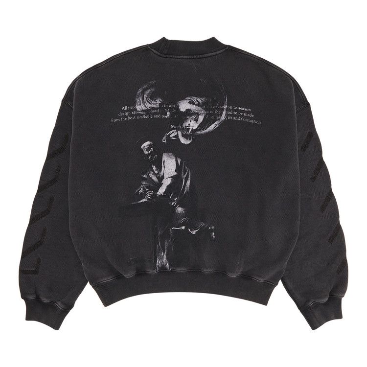 Off-White Saint Matthew Over Crewneck 'Black/Grey'