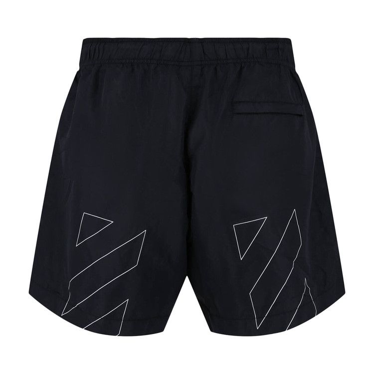 Off-White Logo Swim Shorts 'Black'
