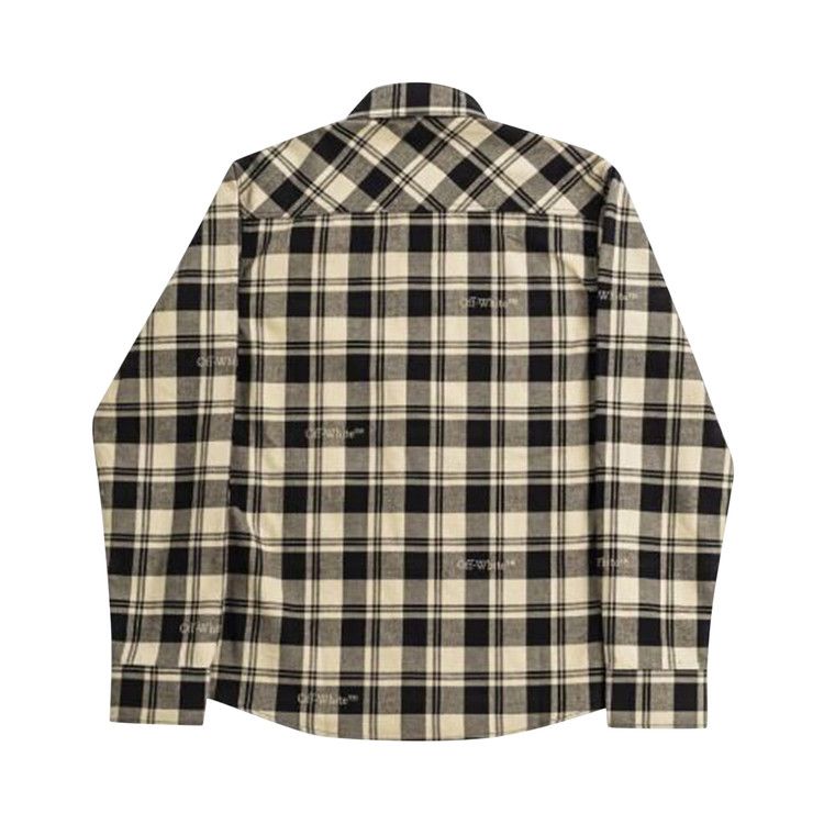 Off-White Check Flannel Shirt 'Beige/Black'