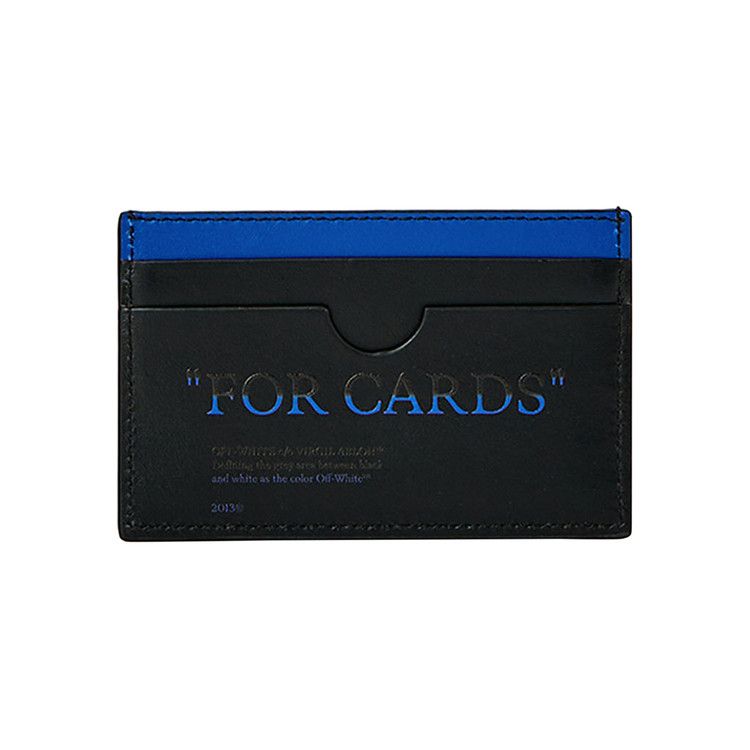 Off-White Quote Bookish Cardholder 'Black/Blue'