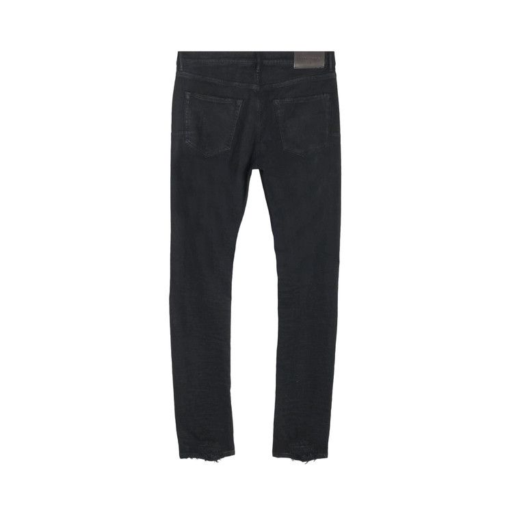 PURPLE BRAND Oil Spill Low Rise Skinny Jean 'Black'