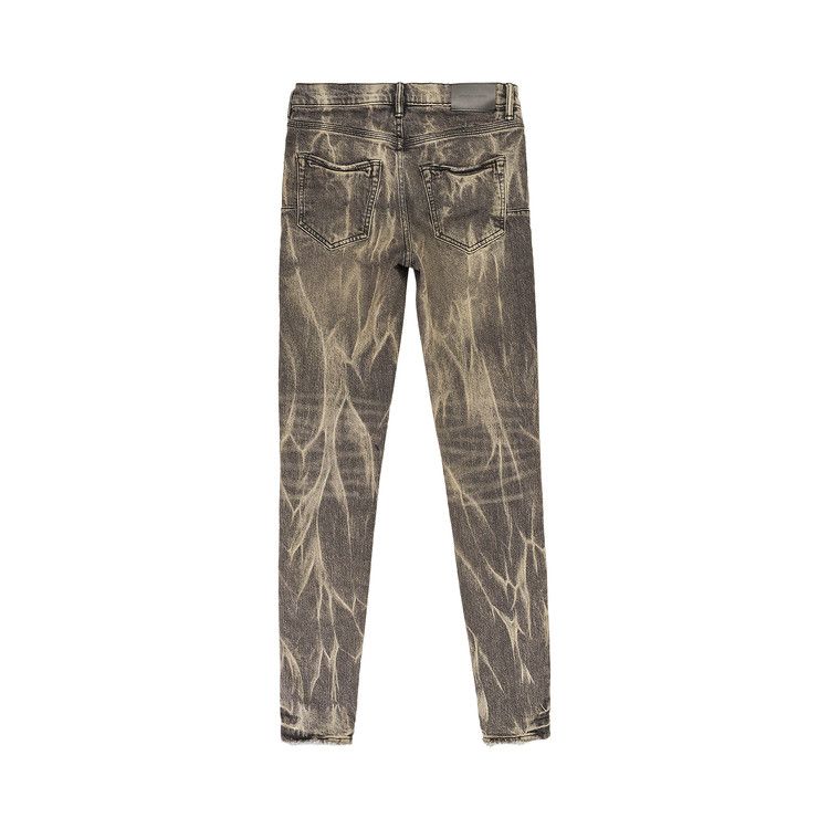 PURPLE BRAND Washed Tie Acid Skinny Jeans 'Black'