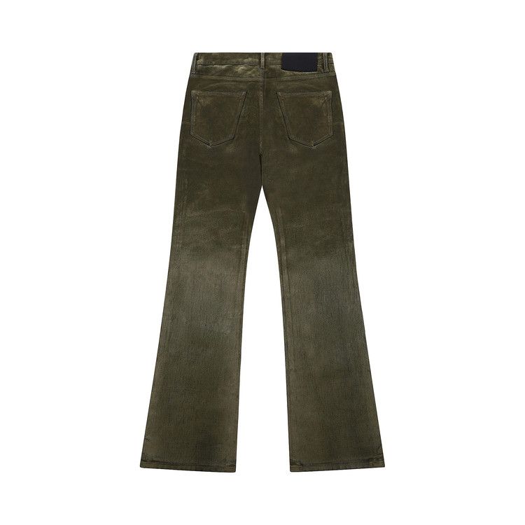 PURPLE BRAND Flock Dipped Flared Denim 'Green'