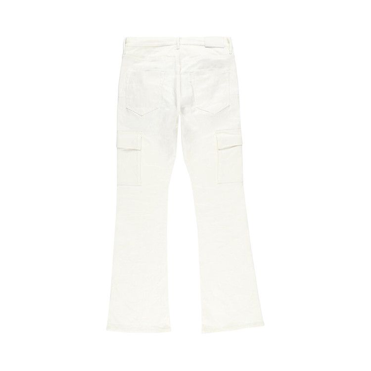 PURPLE BRAND Flare Cargo 'White Patent Film'