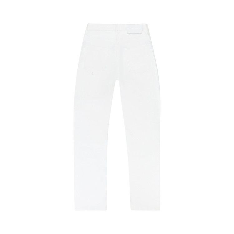 PURPLE BRAND Leather Relaxed Fit Pants 'White'