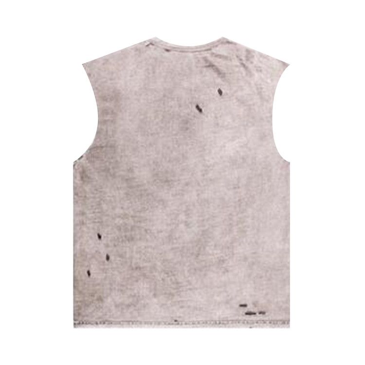 PURPLE BRAND Textured Sleeveless T-Shirt 'Brown'