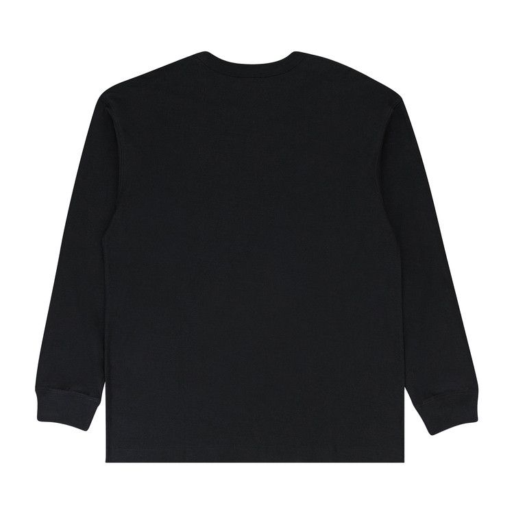 PURPLE BRAND Textured Jersey Long-Sleeve Tee 'Black'
