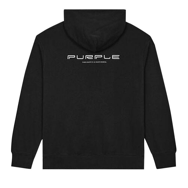 PURPLE BRAND French Terry Pullover Hoodie 'Black'