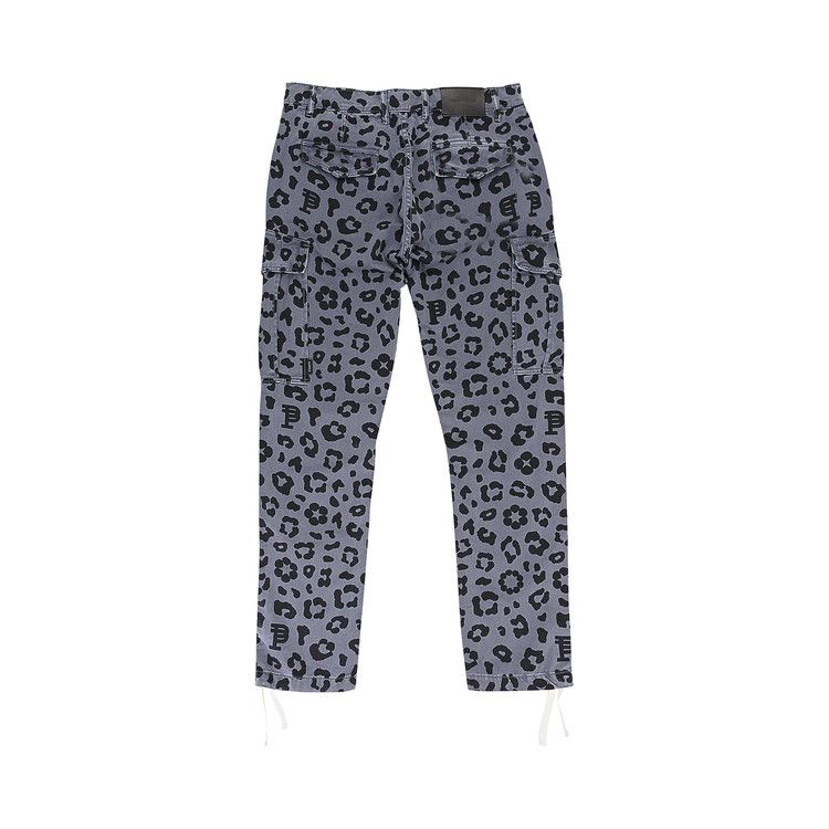 PURPLE BRAND Monogram Leopard Print Cargo Pants 'Black'