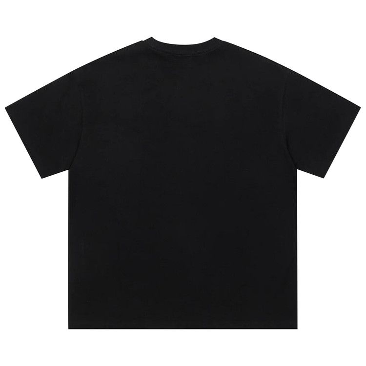 Palm Angels NY Monogram Spray Tee 'Black/Blue'
