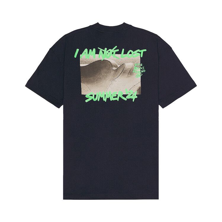 Palm Angels I Am Lost Tee 'Navy Blue'