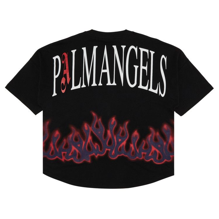 Palm Angels Flames Over Tee 'Black/Multicolor'