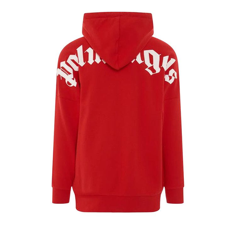 Palm Angels Logo Print Hoodie 'Red/Black'