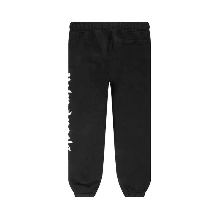 Palm Angels Side Logo Sweatpants 'Black/White'