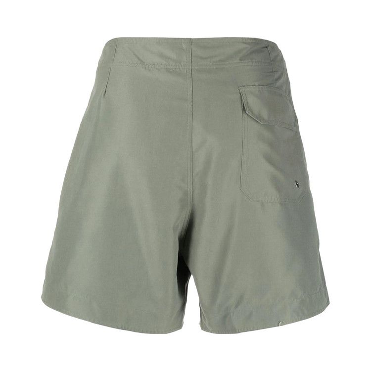 Palm Angels Monogram Swimshort 'Mlitary/White'
