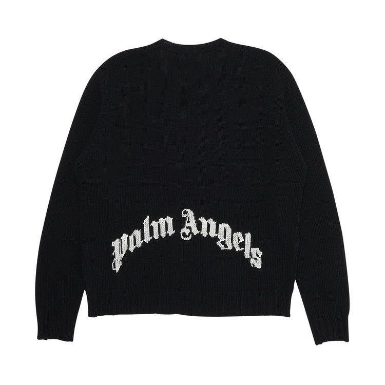 Palm Angels Rec Logo Sweater 'Black/White'