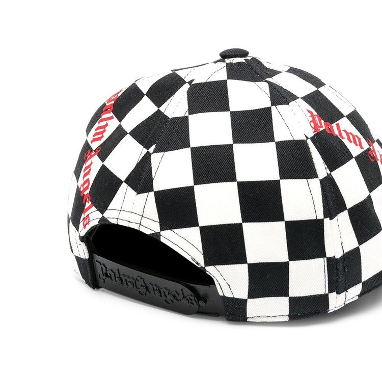 Palm Angels Damier Baseball Cap 'Black/Red'